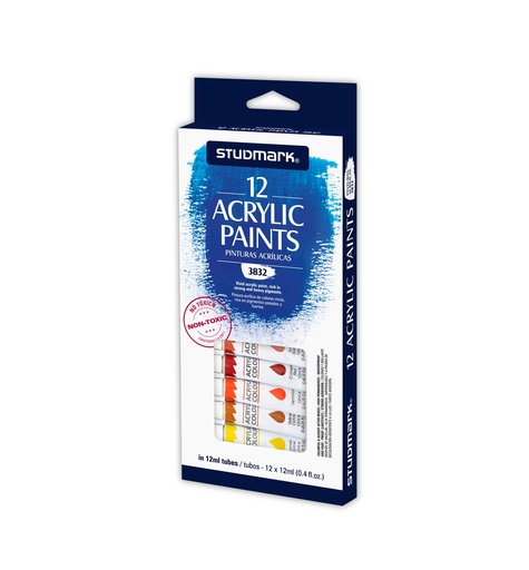 [04129           ] PINTURA ARTIST ST-03832 TUBO 12ML 12 COLORES                