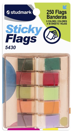 [01035           ] NOTAS ST-05430 BANDERITAS C/DISP 5X50                       