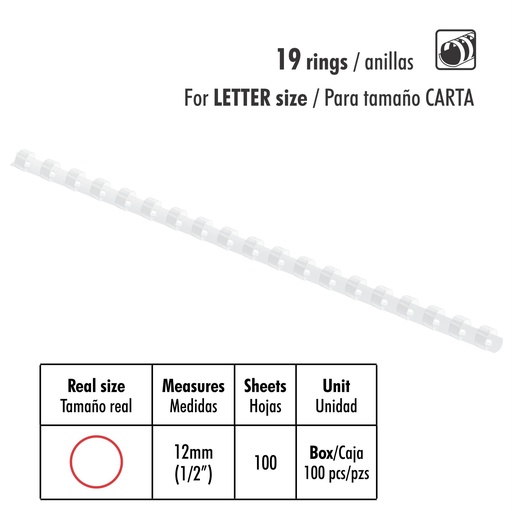 [03738] ANILLOS ST-07012-I P/ENC 1/2 100X1 100HJS