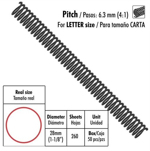 [03109] ESPIRAL ST-SP46-1.1/8-A 50X1 28mm