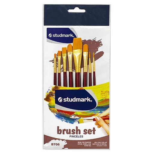 [03674           ] PINCEL ST-B706 NYLON 8 PZS SURTIDO                          