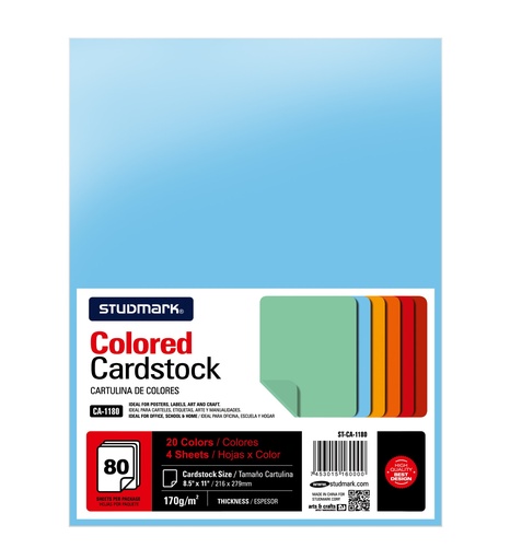 [04346] CARTULINA ST-CA-1180 CARTA 80X1 20 COLORES