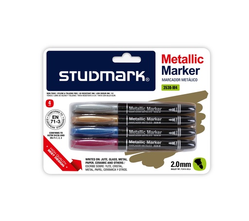 [04375] MARCADOR ST-03530-M4 METAL 4COLORES