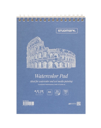 [04389] LIBRETA ST-PAD-03 P/ACUARELA A4 24HJS