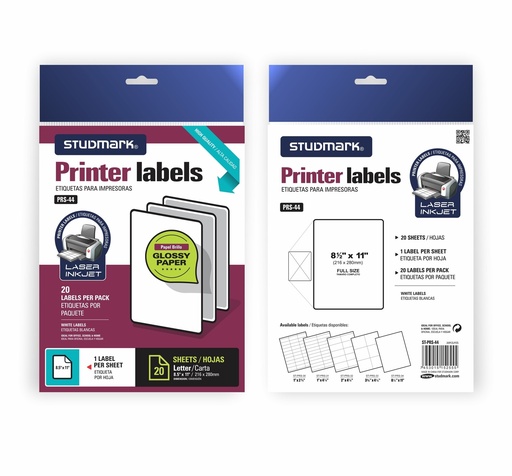 [04476] ETIQUETA ST-PRS-44 P/IMP T/C 20X1 BRILLO