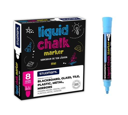 [04497] MARCADOR ST-03561 TIZA LIQ. 8 COL 8X1